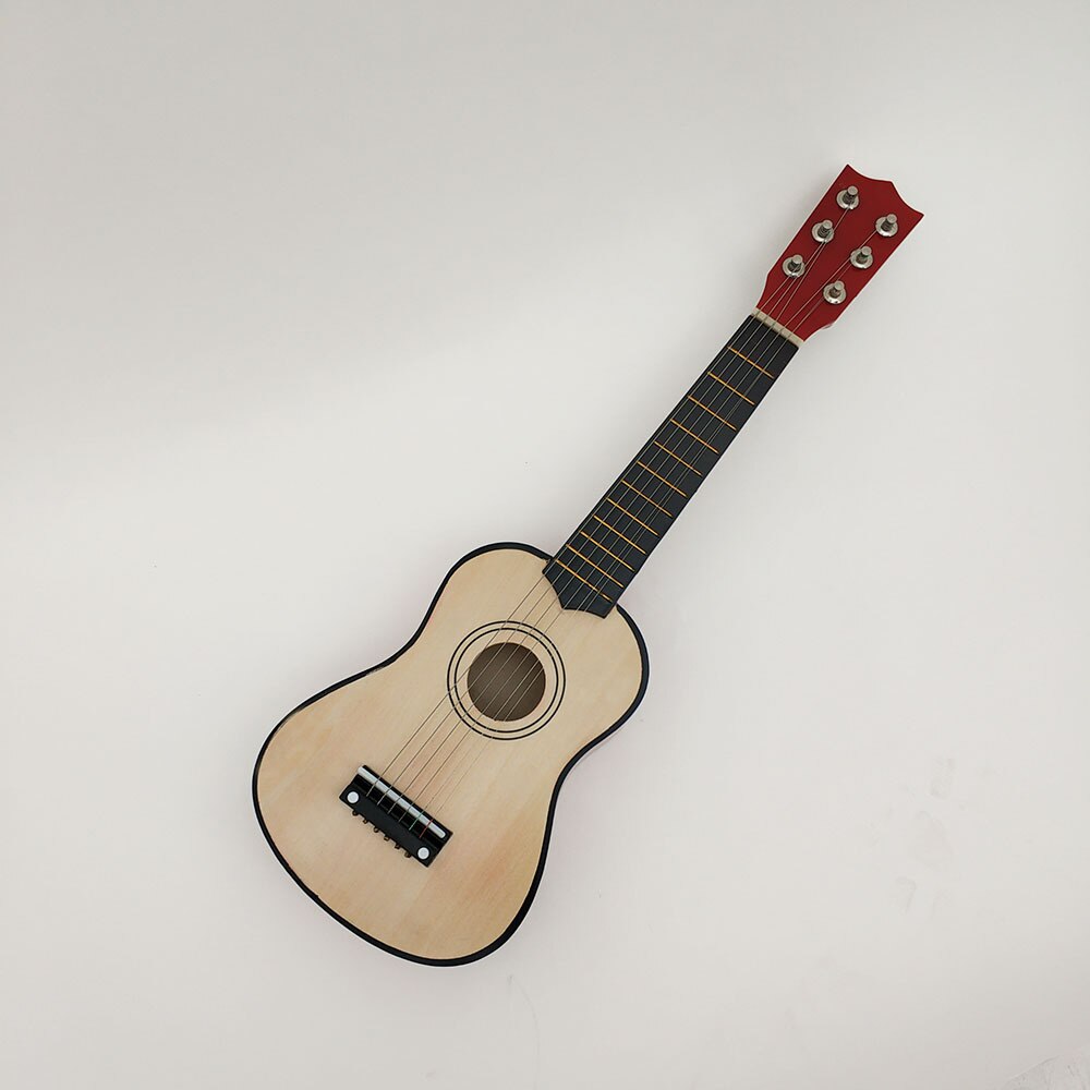 21- tommer lille guitar farve basswood lille guitar legetøj guitar børns guitar plukket strengeinstrumenter: Træfarve