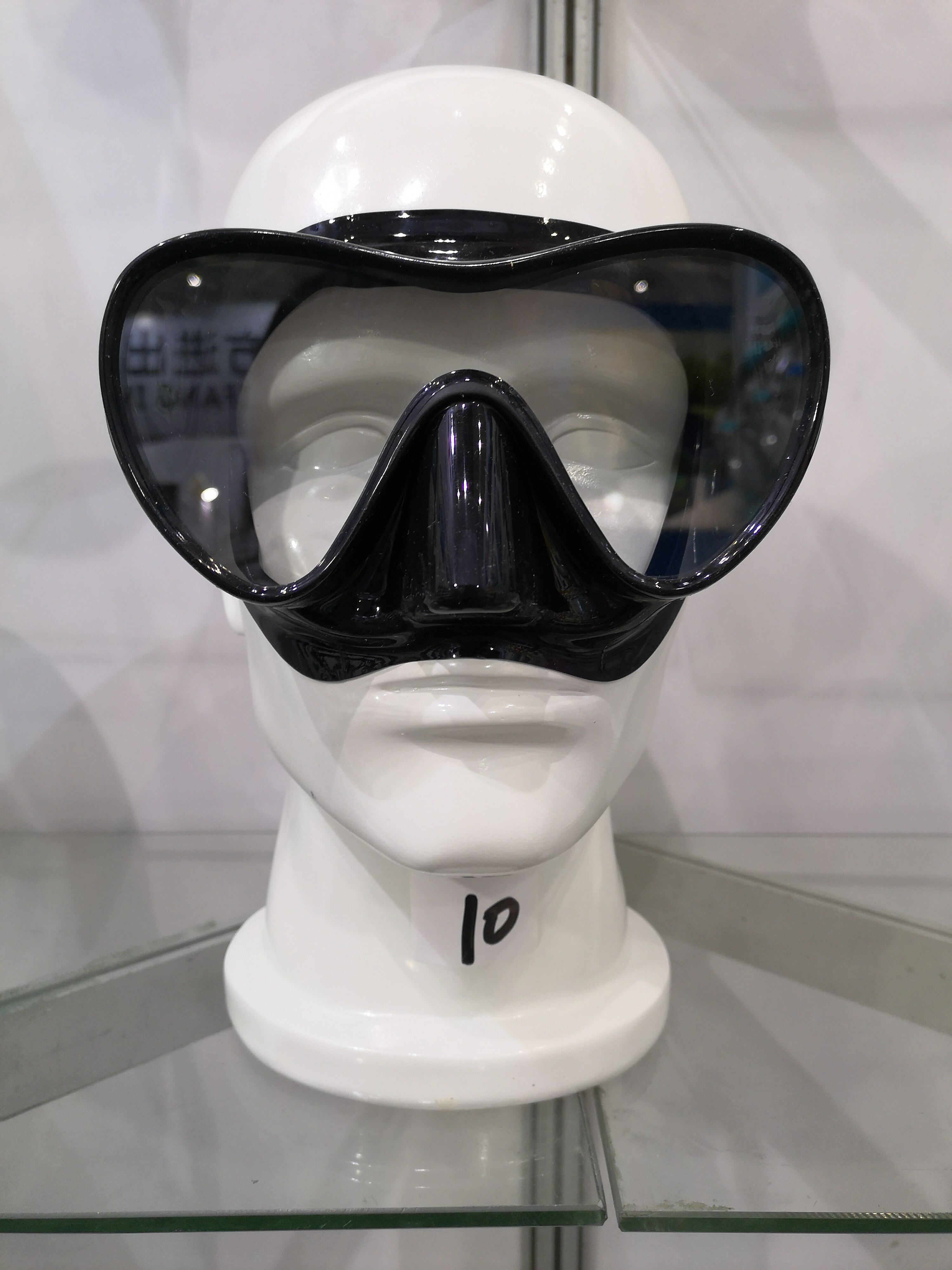 Professional Silicone Diving Mask - Tempered Glass - Adult & Kids - Underwater Sports Scuba Gear: Black