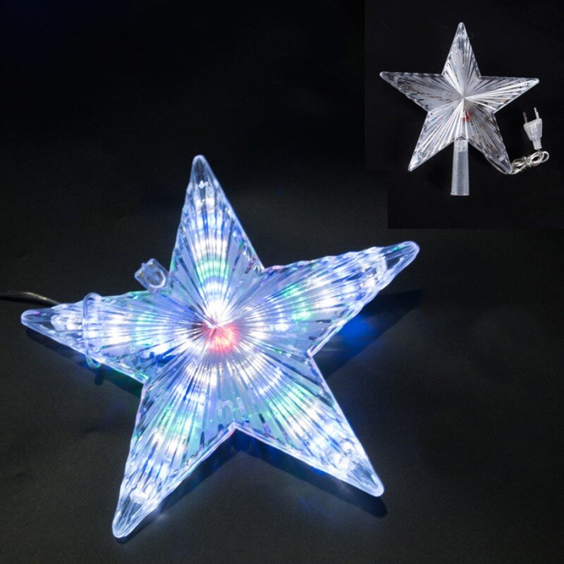 Led Light Up Kerstboom Topper Star Xmas Ster Ornament Kerstboom Decoratie Leuke Star Lights Lamp