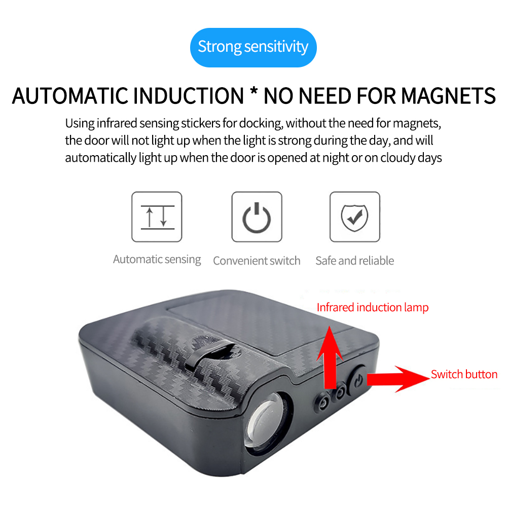 Luz de bienvenida para puerta de coche, alas de Ángel, luces de ambiente para coche, accesorios LED, proyección inalámbrica decorativa, 2 uds.