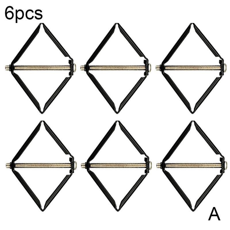 6/10 unids/caja de montaje en pared interruptor caja de herramienta de reparación de apoyo secreto mecánico electricista casa accesorios de interruptor Cassette Rod Stas K9Z1: black 6pcs
