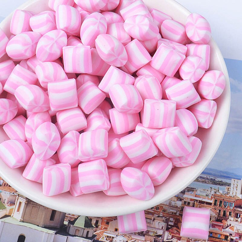 8 stuks kawaii platte achterkant polymeer klei snoep suiker snoep diy hars cabochons knutselen telefoon decoratie scrapbooking diy accessoires