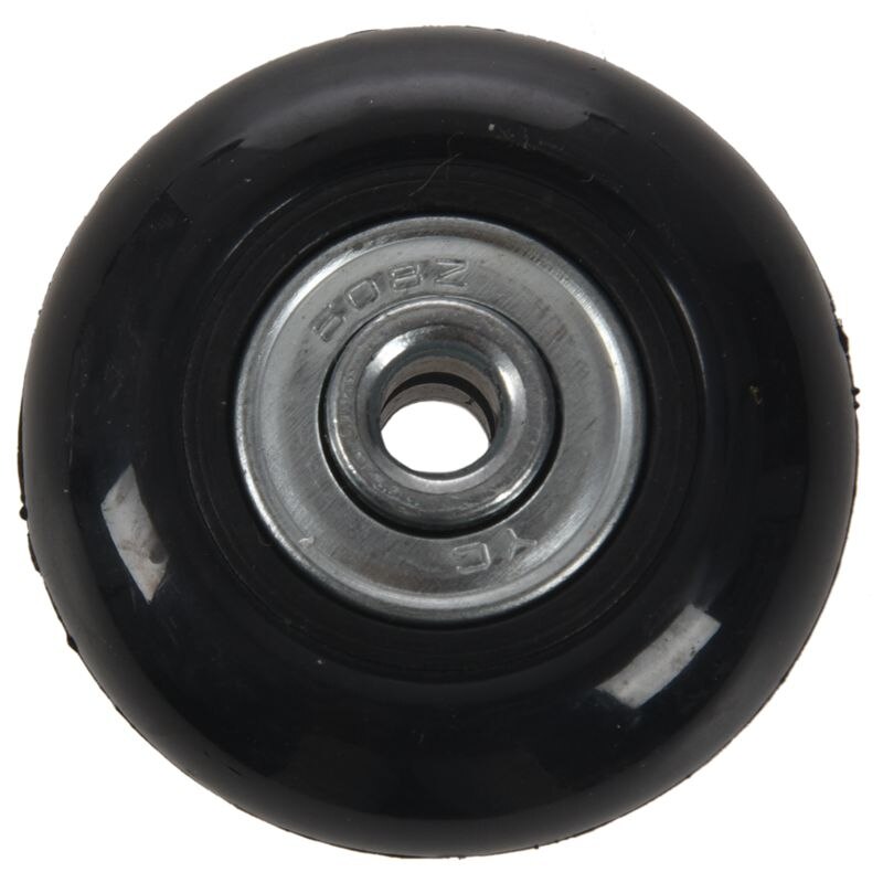 2 setti 45 x 19mm matkalaukku / inline ulkoluistimen vaihtopyörät mustat