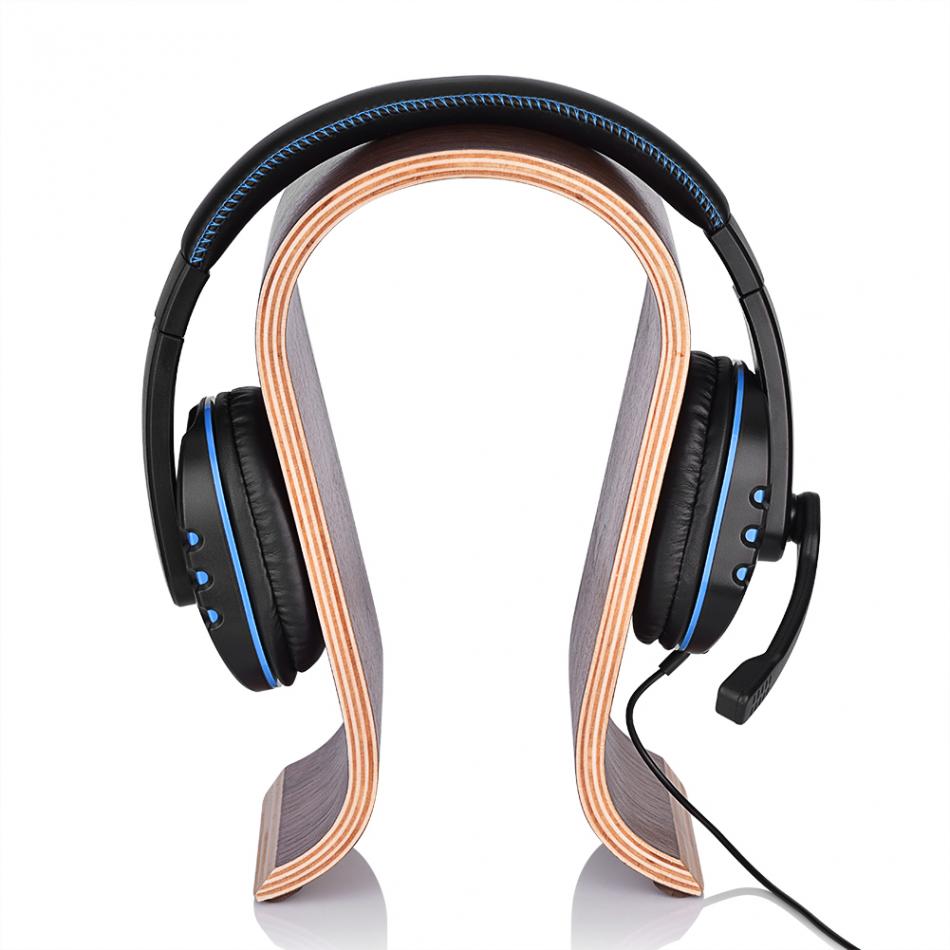 VBESTLIFE U bilden Holz Kopfhörer Stand Halfter Universal- für Sony Headset Schreibtisch Anzeige Regal Gestell KleiderbüGel Stand Halterung für AKG