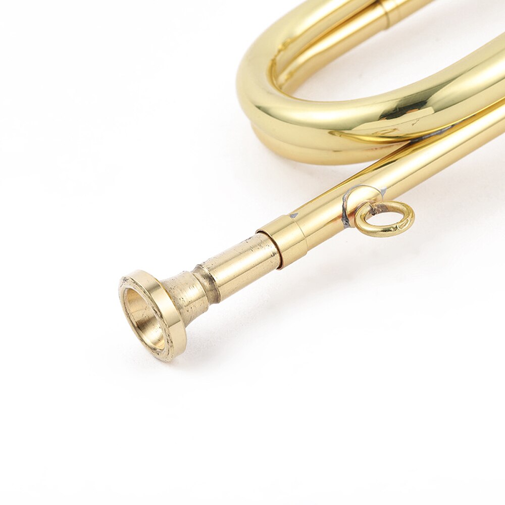 310mm Trumpet Copper Bugle Retro Brass Trumpet Exquisite Practical Musical Instrument for School Students Practice