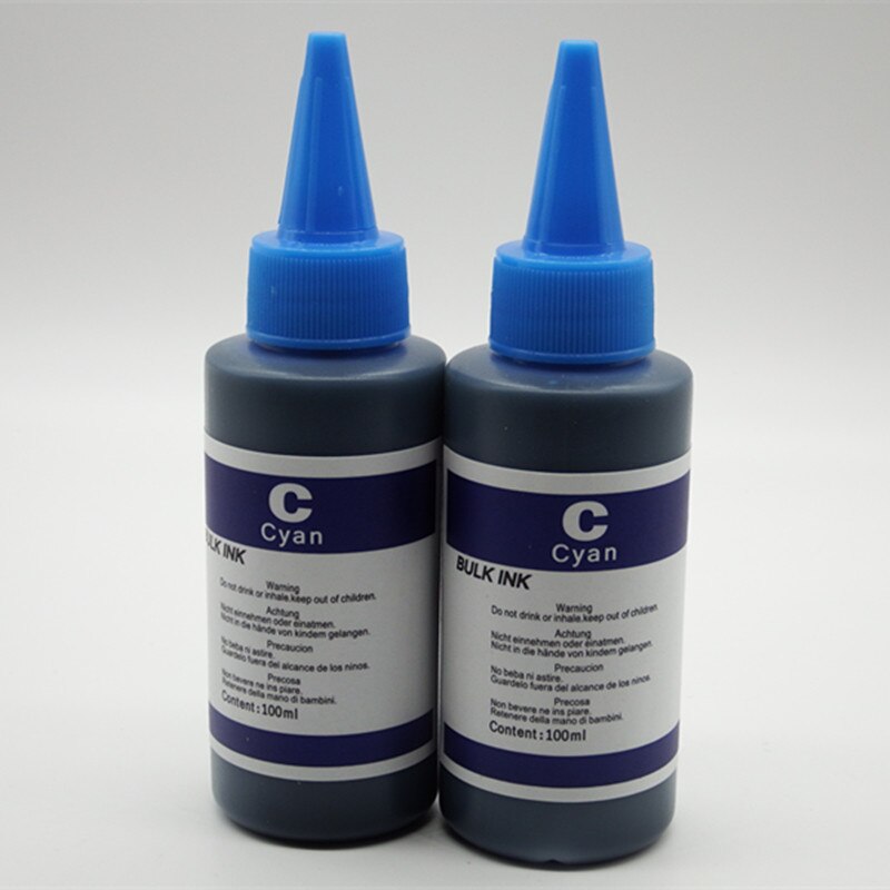 Tinta corante premium 425 426 525 526 125 126 225 225 para canon todos os 5 cartucho de impressora a cores ciss engarrafada kit recarga de tinta: 2C