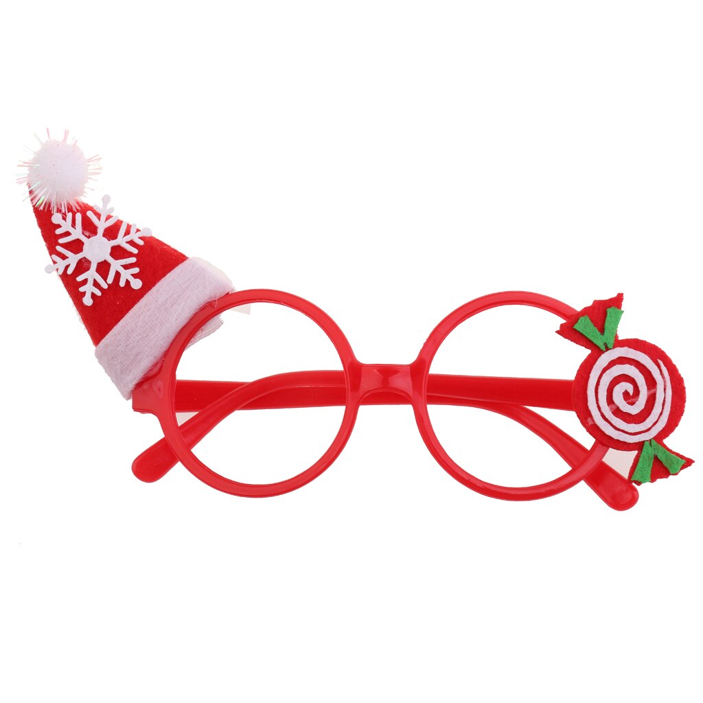 Christmas Hat Party Sunglasses Glasses Costume Dance Glasses Novelty Plastic Unisex