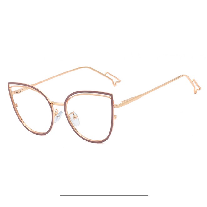 48198 Katze Auge Anti-Blaulicht-Kunststoff-Titan-Brillengestelle, ultraleicht, für Herren und Damen, optische , Computerbrille: Schwarz