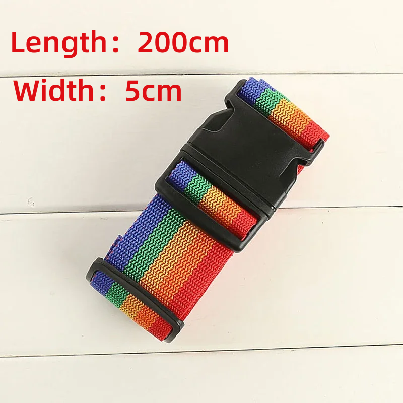 Travel Luggage Strap Adjustable Password Lock Packing Belt Baggage Secure Lock Anti-theft Luggage Strap Bundling Belt Packing