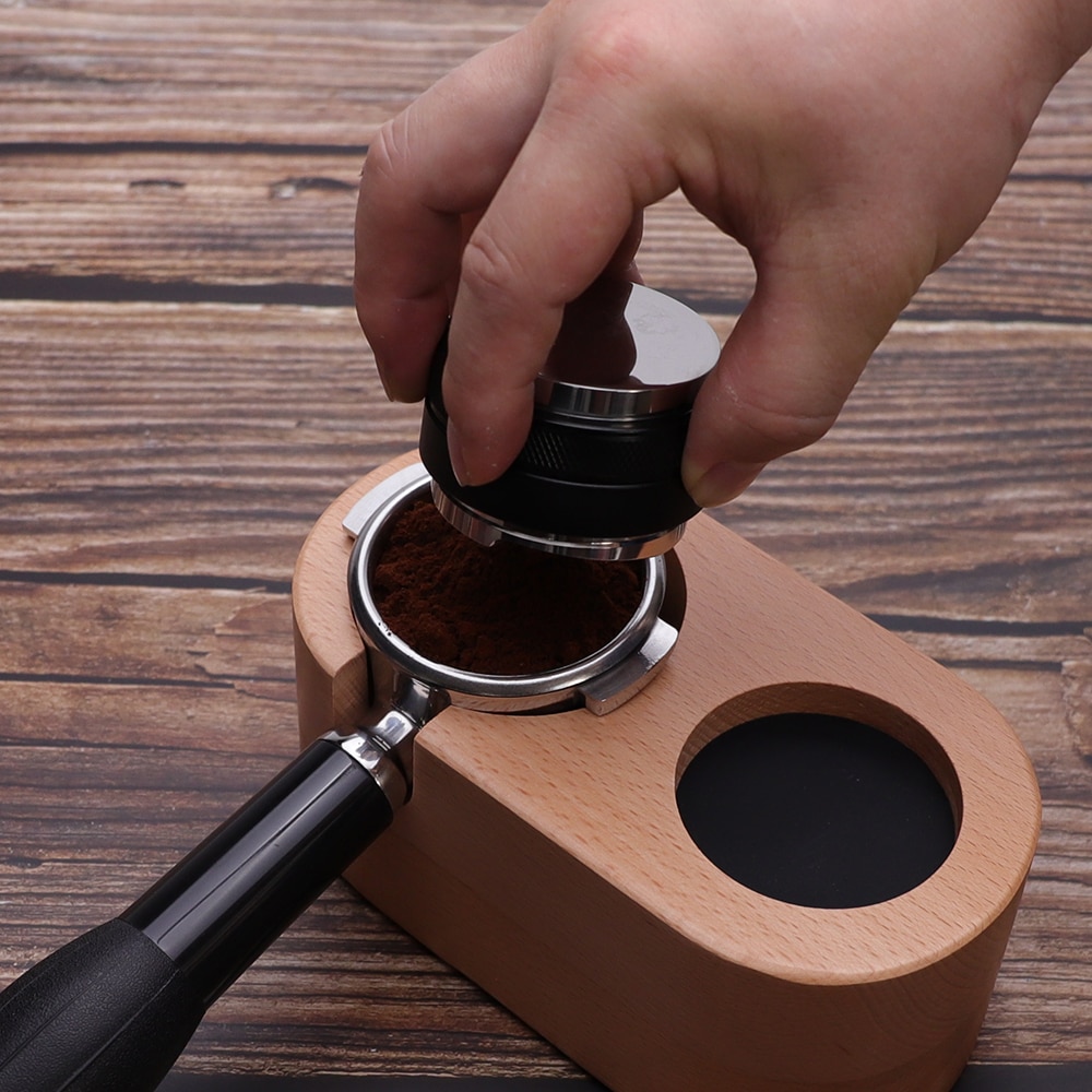 53mm Kaffee Verteiler & manipulieren,Dual Kopf Kaffee Leveler Passt für 54mm Breville Siebträger, professionelle Espresso Hand manipuliert