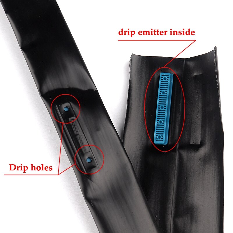 16mm 2-Löcher Mikro Bewässerung System Tropf Band 0,2mm Dicke Raum 10/15/20cm unter Film Gewächshaus Bauernhof Bewässerung Patch Band Schlauch