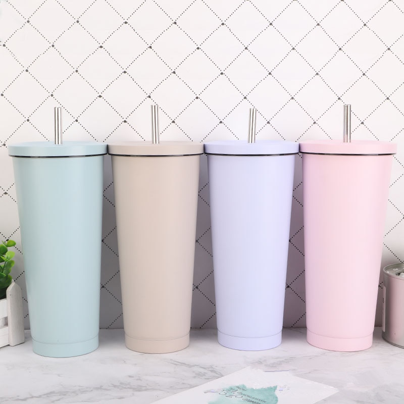 Taza de café portátil para coche, vaso frasco al vacío de gran capacidad, termo de acero inoxidable, 304