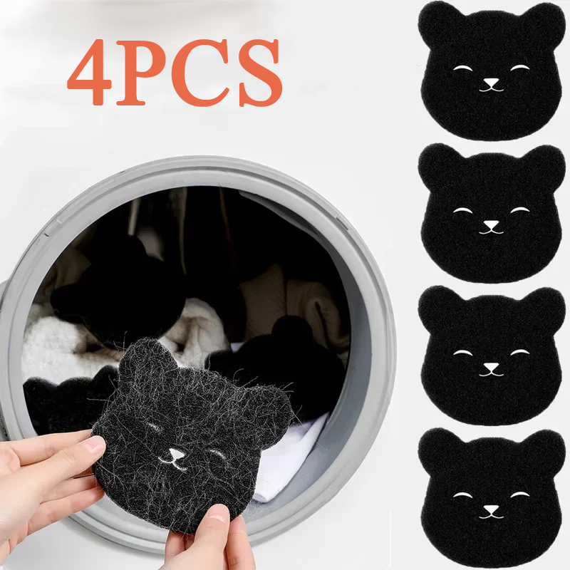 4/8 Stuks Pet Hair Remover Beer Vorm Wasbal Wasmachine Lint Catcher Herbruikbare Kleding Bank Kat Hond haar Spons