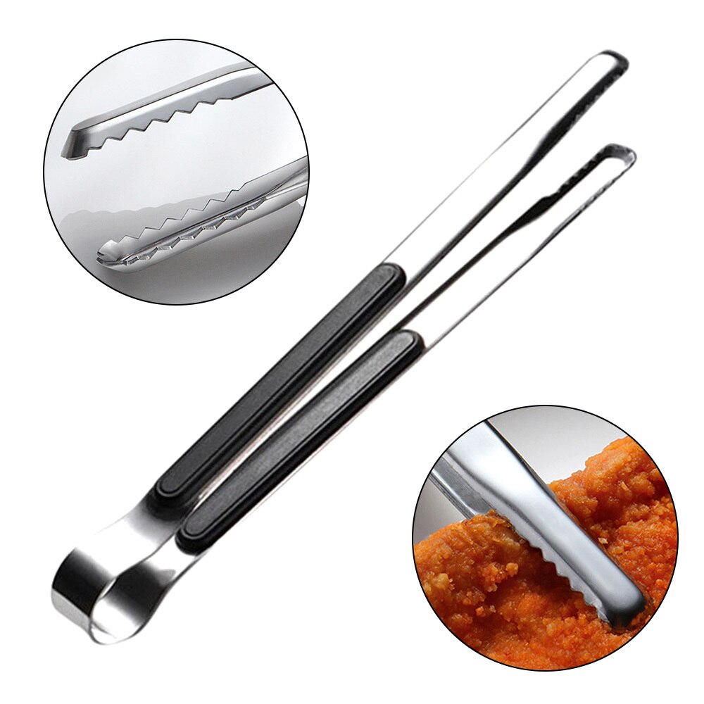 25.5 x 1.8cm rustfritt stål bbq tang grille grille matklipp er tang kjøtt salat skål brød klemme kjøkken tilbehør verktøy