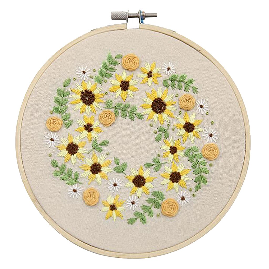 Accurate Embroidery Starter Kit Stamped Cross Stitch Drawings Needle Thread Kits: Style 3