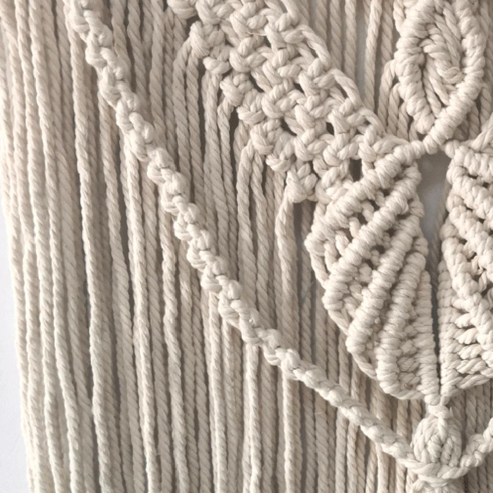 Macrame Woven Wall Hanging Chic Bohemian Home Geometric Art Decor Beautiful Apartment Dorm Room Decoration