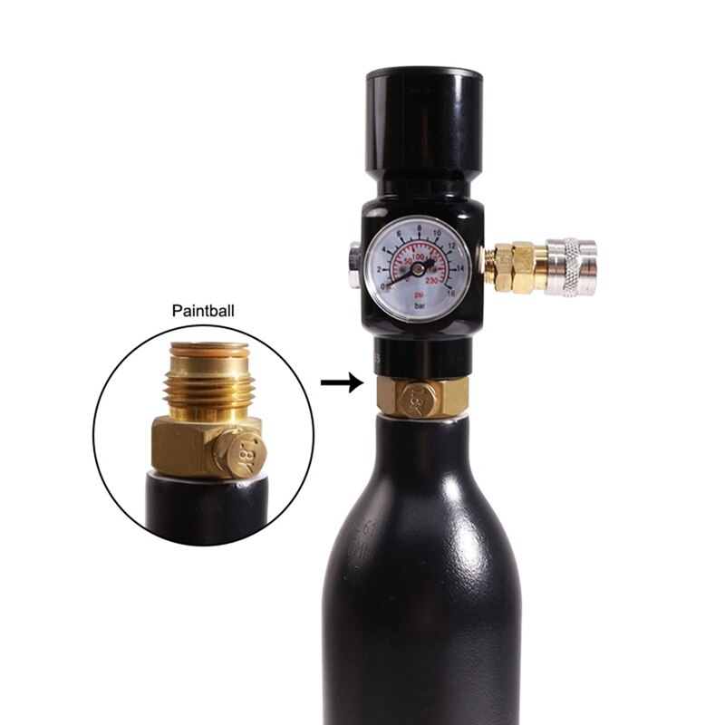 Regulator Mini Co2 Regulator for Pneumatic Tools Including Nailers, Staplers