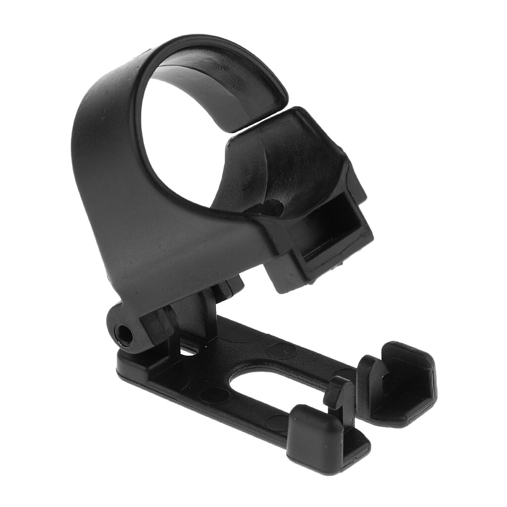 1 par dykke universal plastklips snorkelholder rørholder - svart - holdbarhet og lett og bærbar