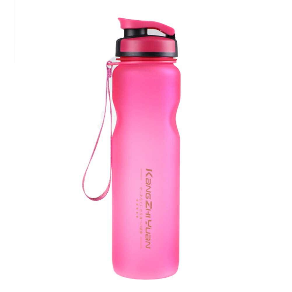 1L plastica sport bottiglia d&#39;acqua spazio bollitore infusore di frutta contenitore a prova di perdite anticaduta contenitore per campeggio scolastico: Colore rosa