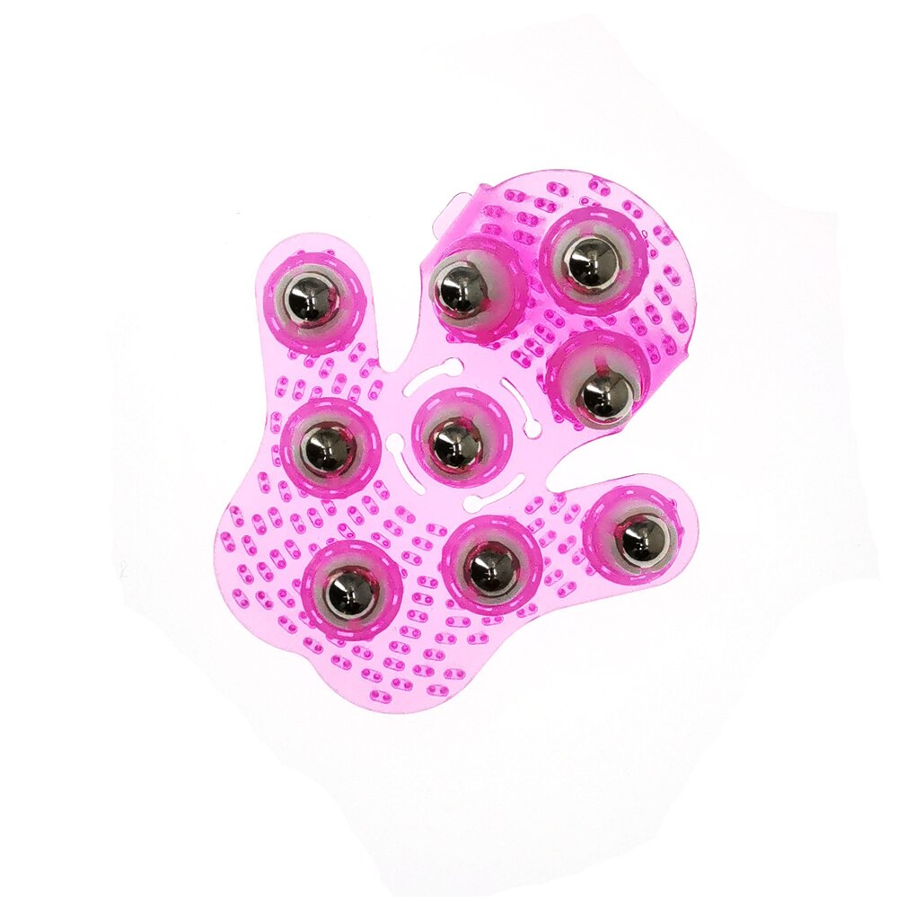 Roller Ball Body Massage Handschoen Spierpijn Relief Relax Anti-Cellulite Massager Voor Hand Nek Schouder Billen Gezondheid zorg: Red
