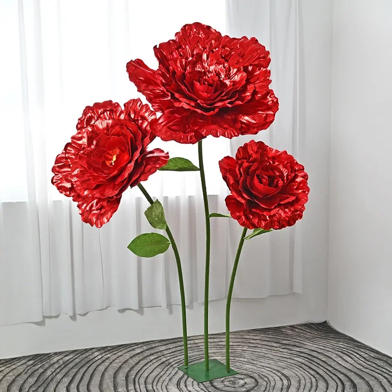 70Cm Kunstmatige Matte Heldere Doek Rose Bruiloft Decoratie Kunstbloem Etalage Studio Schieten Rekwisieten