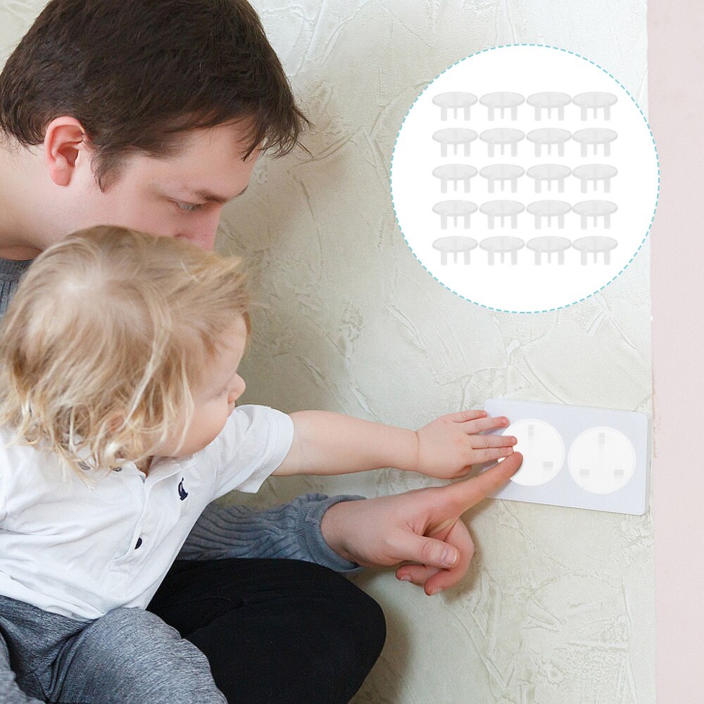 20pcs Outlet Covers Baby-proofing Electric Plug Protectors Socket Covers