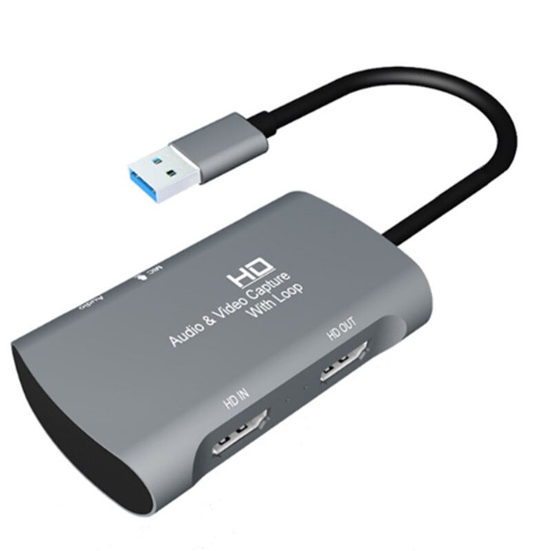 2 stuks usb 3.0 naar dubbele hdmi , 1080p video-opnamekaart 4k gratis drive hdmi-opnamekaart