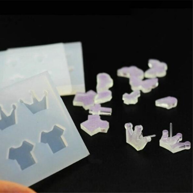 SNASAN Christmas earrings beads small charms silicone Mold Resin Silicone Mould handmade tool epoxy resin molds