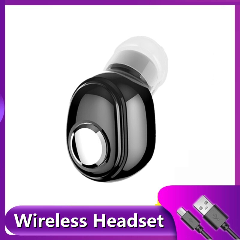 Draadloze Bluetooth Koptelefoon In-Ear Enkele Mini Oordopjes Handsfree Bellen Stereo Muziek Headsets Met Microfoon Voor Smart Phones: style 3 Black
