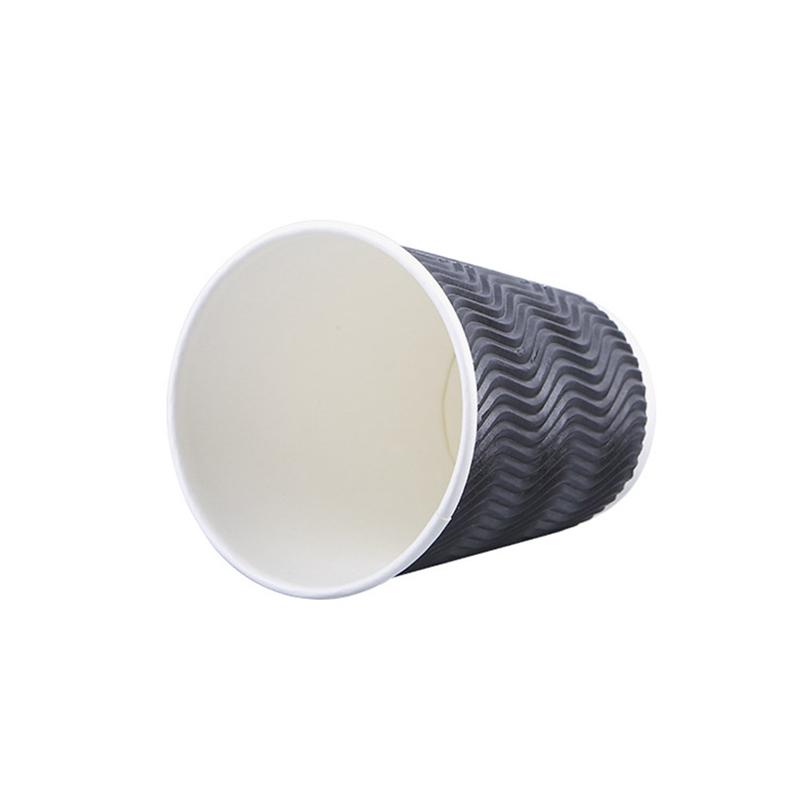 50 Stuks 25 Stuks Wegwerp Koffie Kopjes Isolatie Takeaway Schroefdraad Papier Cup Met Deksel