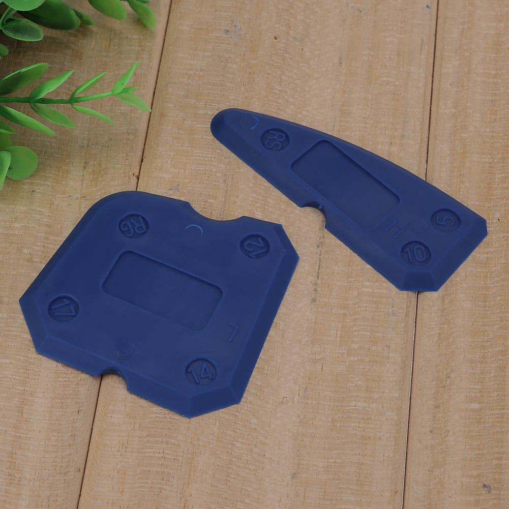 4pcs Caulking Tool Kit Joint Sealant Edge Remover Scraper Blue Hand Tools