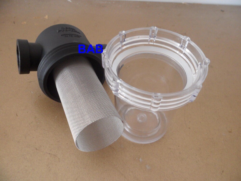 1/2 "DN15 Inline Water Filter Zeef met rvs/water niveau klep water tank filter