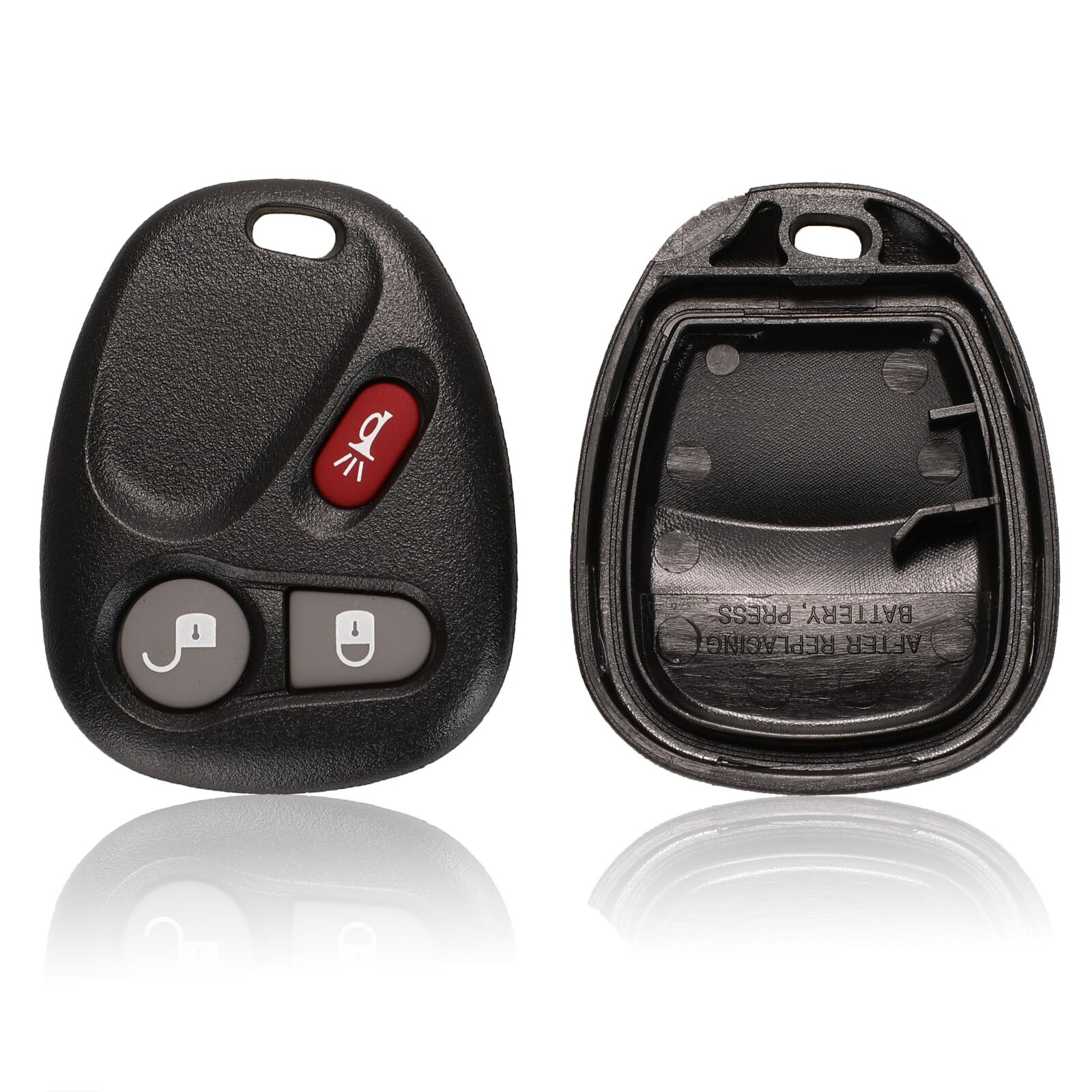 Bilchave 3/4/5/6- knops afstandsbediening sleutelbehuizing voor buick hummer  h3 gmc voor chevrolet colorado isuzu vervangende sleutelbehuizing: 3 knoppen shell h