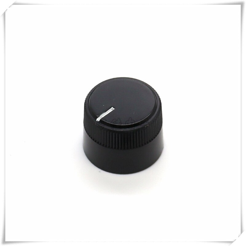5 Piece 20.5X15MM black plastic knob cap potentiometer volume adjustment switch knob is suitable for flower shaft 6MM
