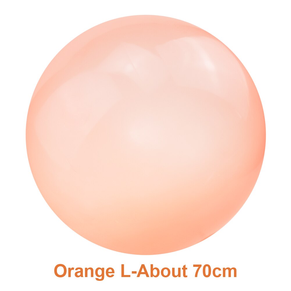 Children Outdoor Soft Air Water Filled Bubble Ball Blow Up Balloon Toy Fun Party Game Summer for Kids Inflatable Toys: L Orange