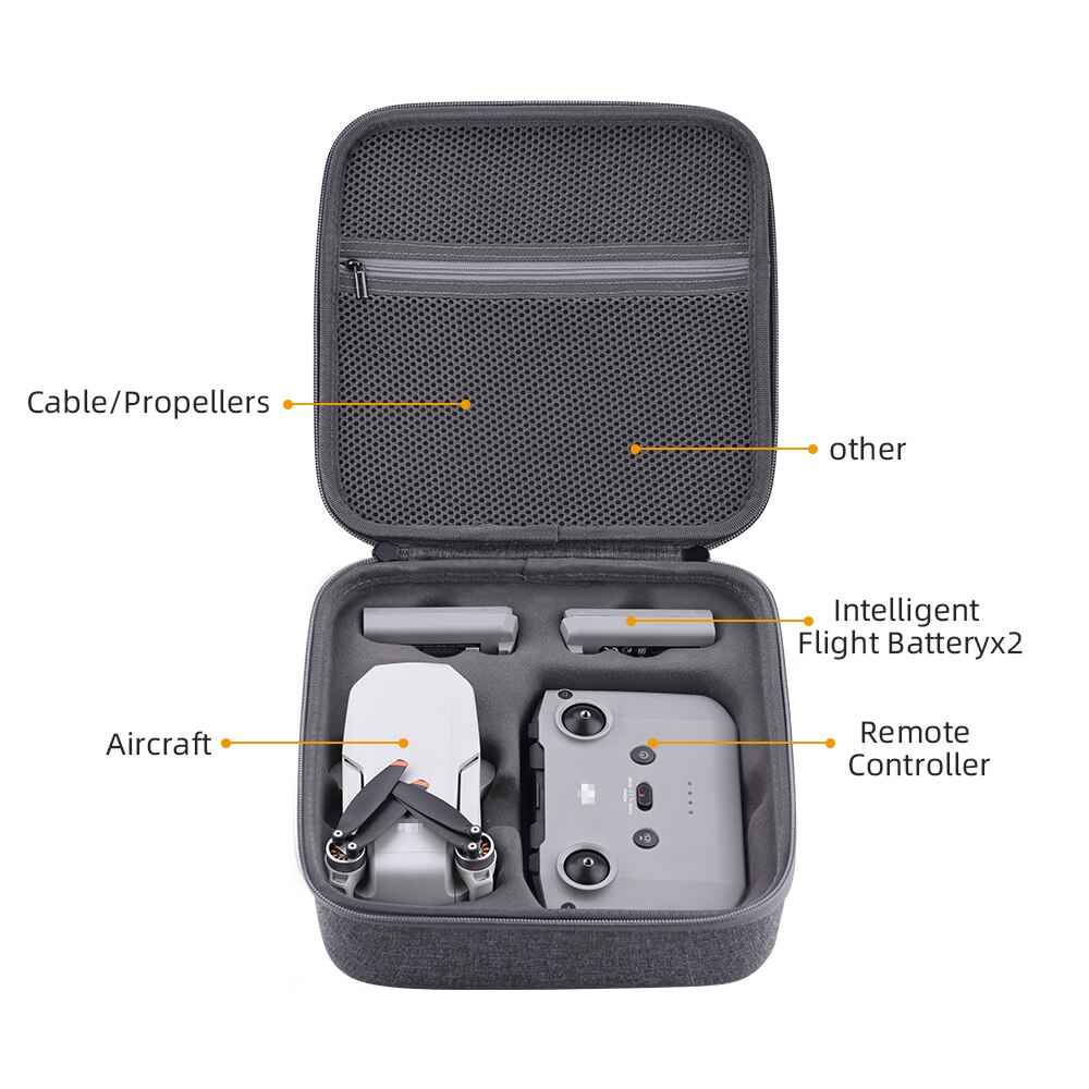 Tragbaren Koffer für DJI Mavic Mini 2 Drohne Handtasche Lagerung Kasten Wasserdichte Hardshell Koffer Stoßfest Drohne Tasche