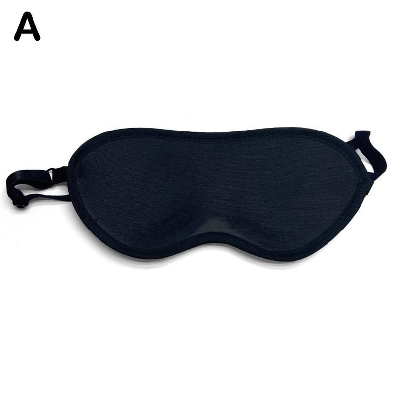 3D Schlaf Maske Block Heraus Licht Weich Gepolsterte Schlaf Maske Für Augen Auge Schatten Augenbinde Schlafen Einstellbare Gesicht Maske Augenklappe: Schwarz