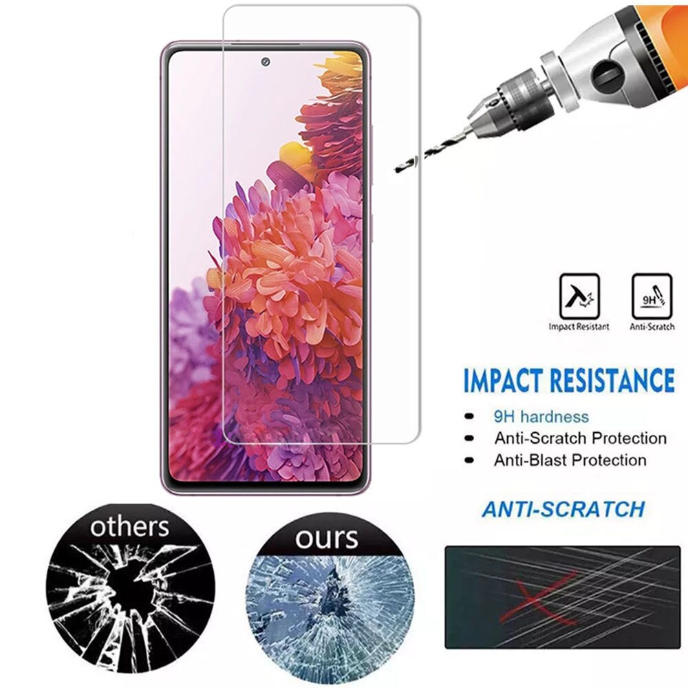 3 stuks screenprotector voor samsung galaxy  s20 fe a50 a40 a60 m51 a21s gehard glas beschermglas op samsung  s20 fe 5g glas