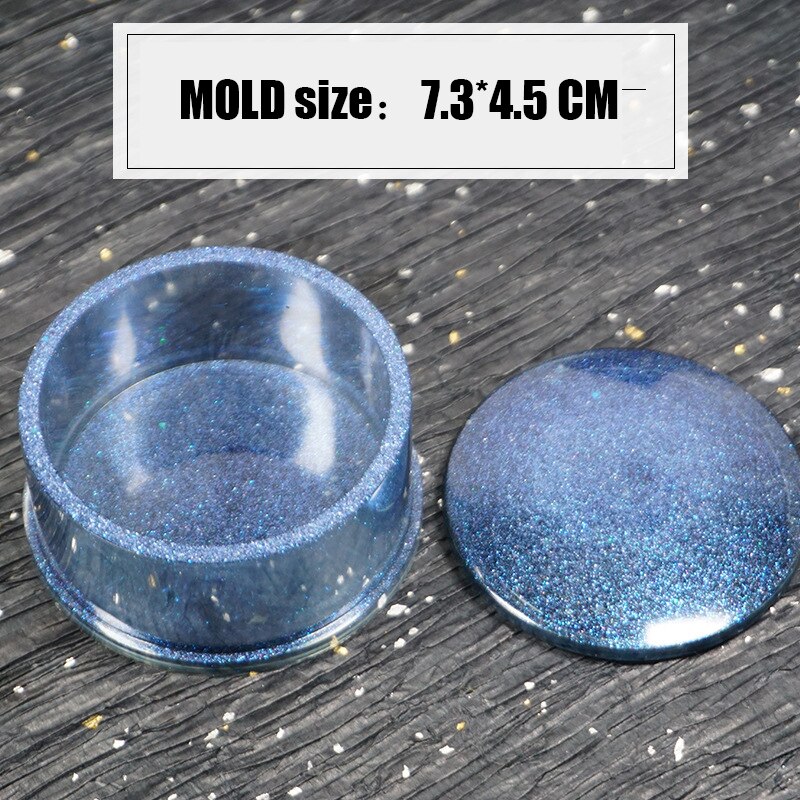 DIY Crystal Bow Storage Box Silicone Mold Epoxy Tabletop For Silicone Mold Crystal Epoxy Mould Epoxy Resin For Jewelry Making: Round