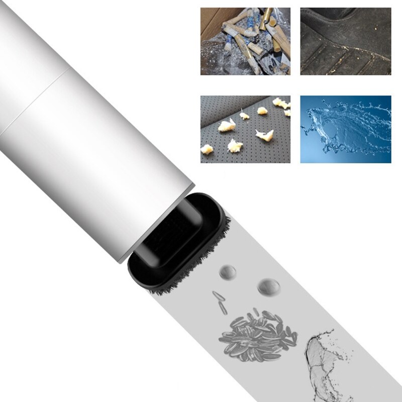 120W Cylinder Shape Mini Handheld Auto Vacuum Cleaner Wet and Dry Dual Use Powerful Suction Vacuum Cleaner For Car