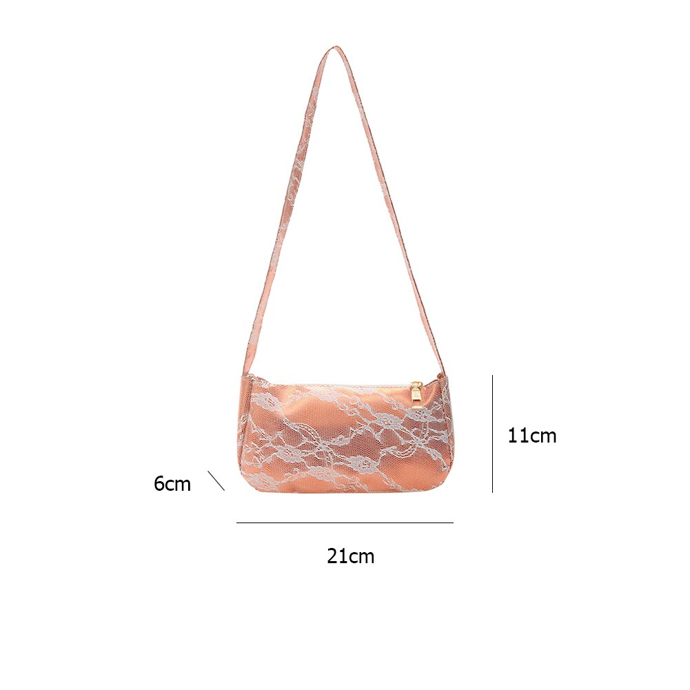 Sac à main Vintage à motif de dentelle pour jeunes femmes, sac à bandoulière Portable pour soirée, Mini bourse de rue en cuir PU