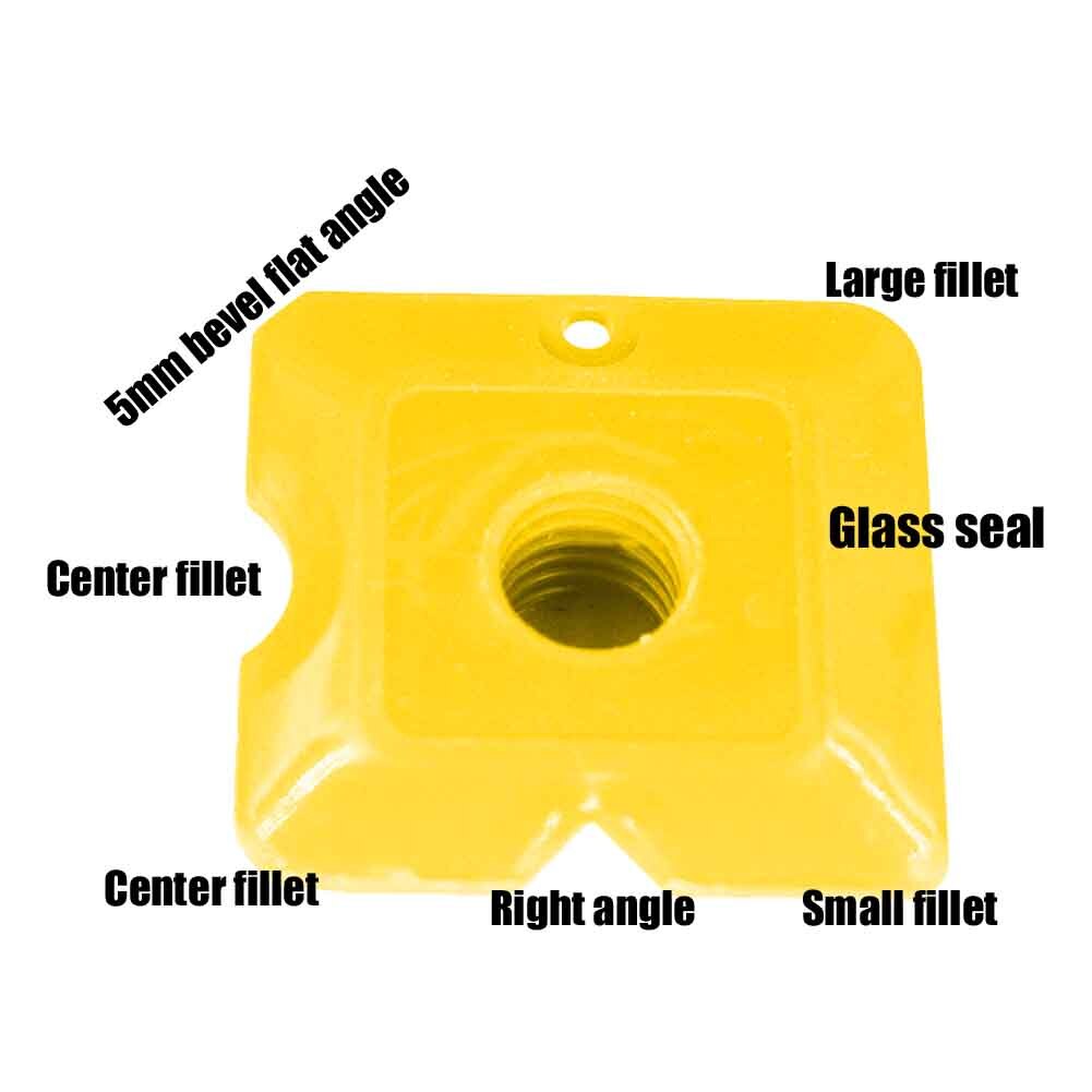 5pcs Smooth Edge Rubber Grout Scraper Caulking Tool Kit Home Sealant Brick Joints Nozzle Applicator Door Window Finishing Tile