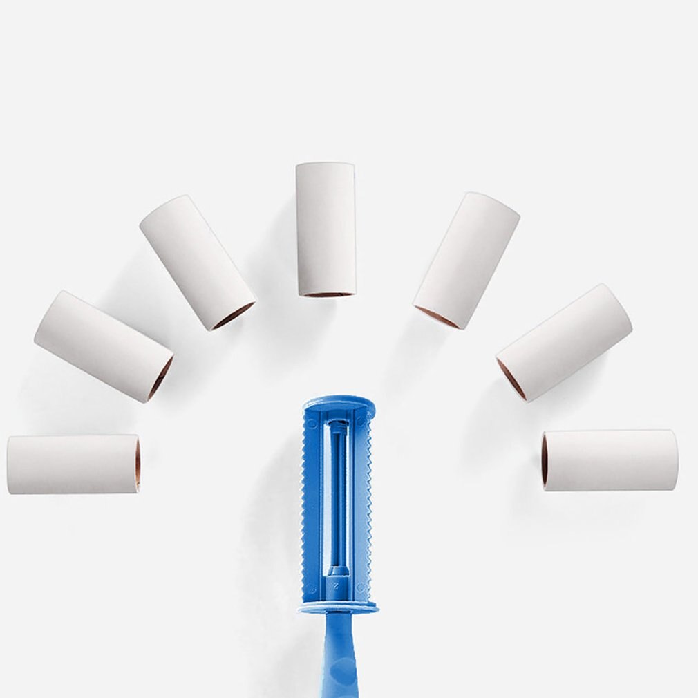 Paper Roll Clothes Hair Remover Sticky Hair Roller Sticky Paper Portable Clothing Dusting Sticker Hair Roller Cleaning Brush