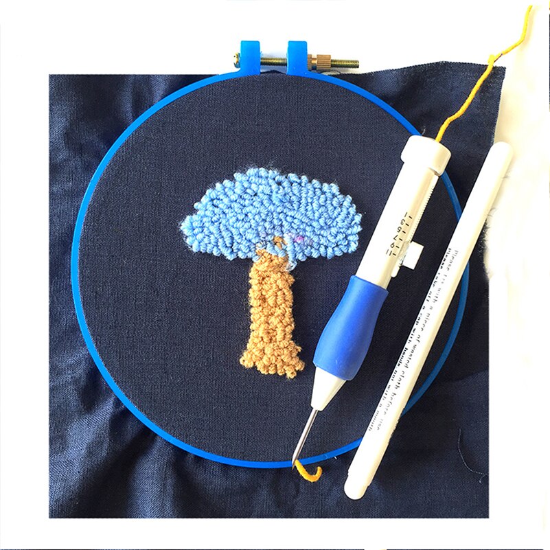 LMDZ 1Pcs Magic Embroidery Pen DIY Crafts Magic Embroidery Pen Set DIY 3 Interchangeable Punch Needle Sewing Accessories