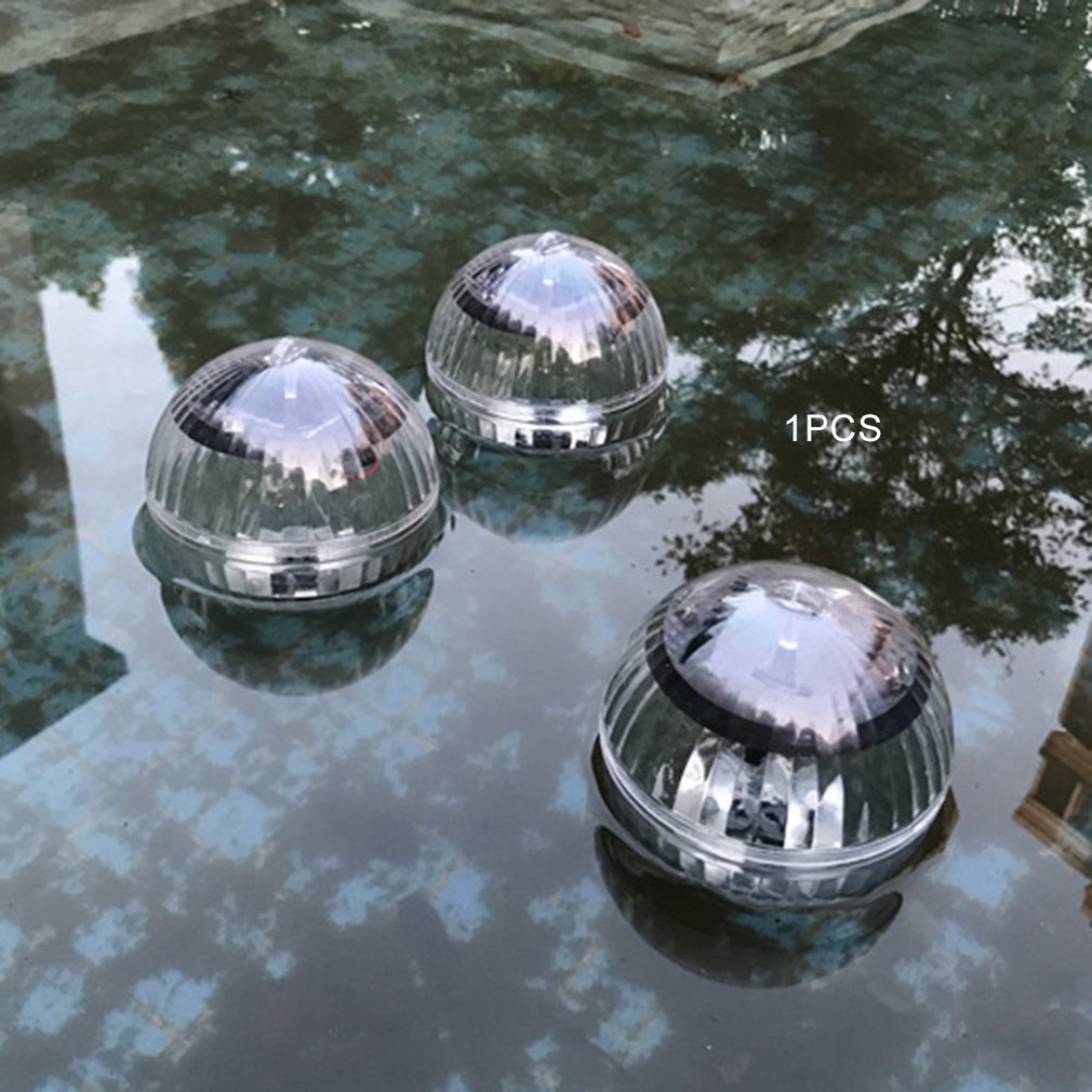 Utendørs solenergi vann drift lys fargerike lys varm gul lys dam flytende lys ball lys bassenglys: Default Title