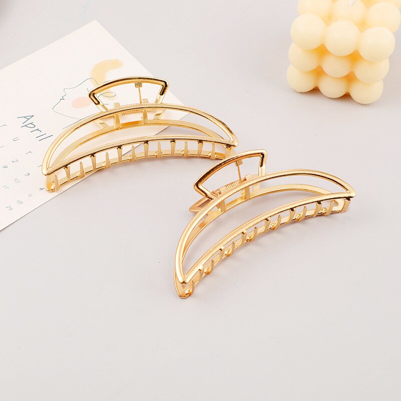 2021 mulheres meninas coreano estilo mental garras de cabelo moda geométrica acessórios para o cabelo tamanho grande simpe grampos de cabelo headwear para as mulheres