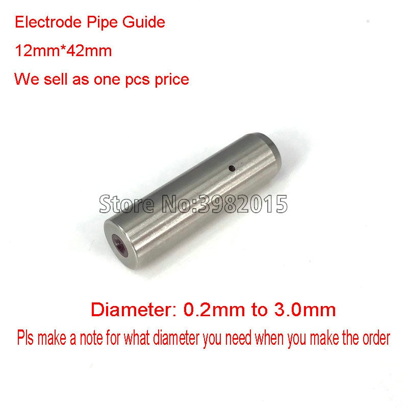 WEDM Ceramic Ruby Electrode Tube Pipe Guide OD12*42mm 0.20 to 3.0mm for WEDM Drilling Hole Machine