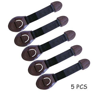5 Pcs Baby Ladeblokkering Kinderen Beveiliging Kabinet Sloten Bandjes Peuter Kind Veiligheid Apparatuur Lock Koelkast Kast
