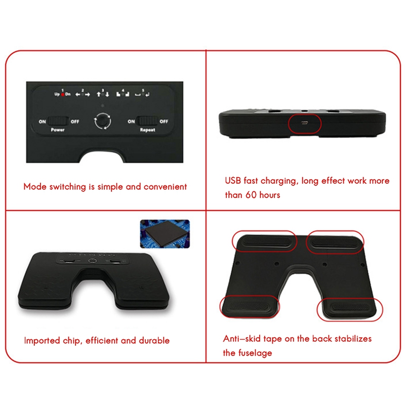 Wireless Page Turner Pedal Bluetooth Music Foot Pedal for Guitar Violin Piano Music Sheet Flipping Musical with ios Android