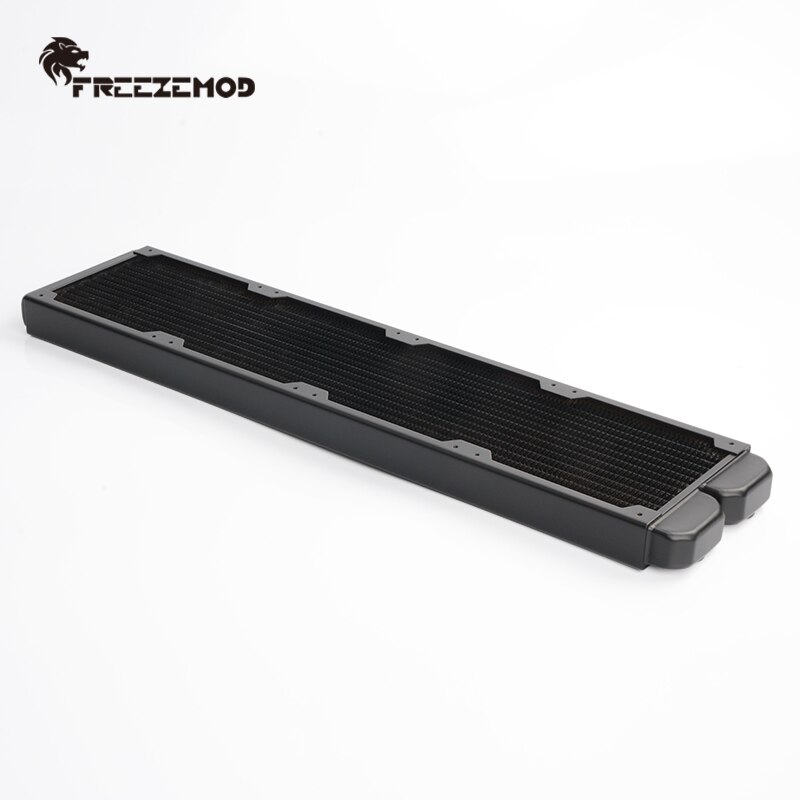 FREEZEMOD 27mm Thick Copper Single Row Radiator Computer Water Cooling Liquid Heat Exchanger For 12cm Fans 120/240/360/480MM